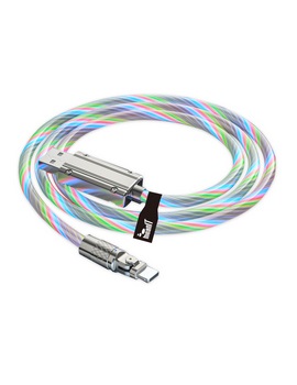 MEANIT KABEL USB NA USB C LED LIGHT 1M 2A